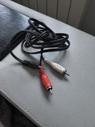 Kabel audio Jack 3,5 mm do 2x RCA cinch 1,8 m