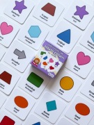 Karty edukacyjne dla dzieci – Zestaw „Kształty” (12 szt.)