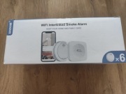 WiFi Interlinked Smoke Alarm XINDUM – Zestaw 6 czujników dymu  