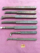 213. Zestaw 7 noży tokarskich wytaczaków wysokość 20, 16, 12