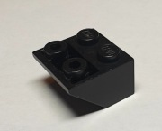 Lego 3660 odwrócony skos 2x2 czarny - 3 sztuki !