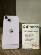 Smartfon Telefon Apple iPhone 14 128GB Purple 100% stan bdb gwarancja