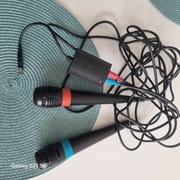 2 Mikrofony z okablowanie  playstation 