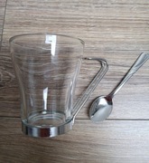 Szklanki z łyżeczką,zestaw 12 szt.