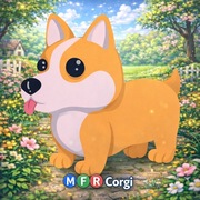 Adopt Me – Corgi | Mega Neon Fly Ride | Roblox