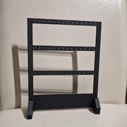 Czarny organizer stojak na kolczyki i wisiorki