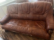 Zestaw wypoczynkowy kanapa + 2 fotele - do renowacji 