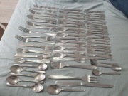 Wielki zestaw starych  sztućców ,65 elementów 