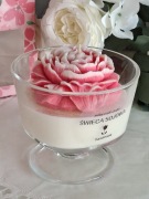 Świeca Piwonia. Sojowa świeca.