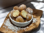 ORZESZKI z  nadzieniem KOKOSOWYM  bez CUKRU! 0,5 kg