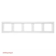 Ramka pięciokrotna Berker biały