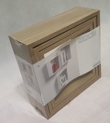 Półki ścienne; kolor dąb, 3 szt. 27/24/21