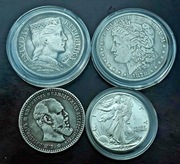 monety ze zbioru po kolekcjonerze 4 szt zestaw 