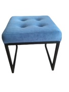 PUFA tapicerowana 40x40 Niebieska