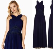 Suknia wieczorowa balowa granatowa Little Mistress 42 nowa z metką