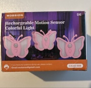 Kolorowe lampki nocne z czujnikiem ruchu
