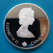 20 dolarów 1987 Kanada Calgary 1988 Łyżwiarstwo  Srebro 0,925 waga 33,63 g