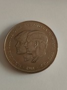 Wielka Brytania 25 pensow 1981r.Karol i Diana moneta slubna