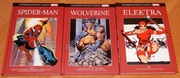 ZESTAW: SPIDER-MAN WOLVERINE ELEKTRA SUPERBOHATEROWIE MARVEL (IDEALNY STAN)