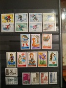 Znaczki PRL, rok 1968 pełny rocznik z dodatkami