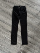 Klasyczne czarne spodnie levis Model 712 Slim Rozmiar W27 L34 Elastyczne