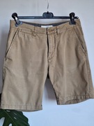 Beżowe krótkie spodenki szorty męskie 29 bawełniane hm H&M