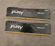 Pamięć DDR4 Kingston Fury Beast 3200mhz 2x8GB