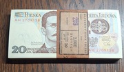 Paczka bankowa 20 zł 1982 Traugutt