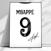 Plakat na ścianę A3 w ramce Mbappe Real Madryt 24/25