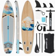 Deska SUP Mocna, 335x89 cm, Drewniany Design,  Kompletny Zestaw 2026