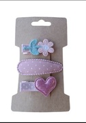 Spinki do włosów dla niemowląt dziewczynek handmade 3 szt.