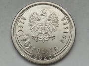 50 groszy 2020 Destrukt zapchany stempel stan 1 (1022)