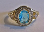 585 - Wspaniały Złoty Pierścionek - 585 A P A R T 