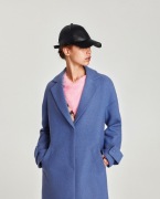 XS 34 Zara niebieski płaszcz fason oversize
