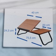 STOLIK NA ŁÓŻKO DO LAPTOPA CZYTANIA, SKŁADANY STABILNY LEKKI