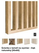 Lamele ścianka działowa Lameo