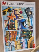Puzzle tradycyjne. Wakacyjne pocztówki. Trefl 1000el.