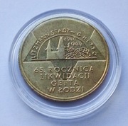 2 zł 2009 - 65 rocznica likwidacji Getta w Łodzi