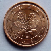 NIEMCY  2021 F 5 CENTÓW UNC !!!!!!!!!!
