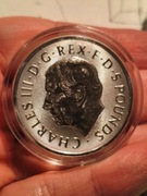 2 oz Bestie Tudorów Queens Lion Srebrna Moneta | 2026