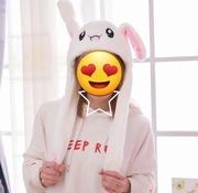 Zabawna czapka ruchome uszy króliczek impreza 