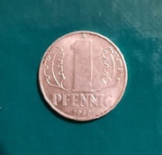 1 fenig Pfennig Niemcy Wschodnie alu NRD 1968 r.