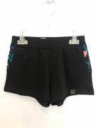 MIMI - SZORTY CZARNE - LIŚCIE 128