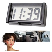 ZEGAREK ELEKTRONICZNY SAMOCHODOWY NA BATERIE CZYTELNY DO AUTA LCD CZARNY