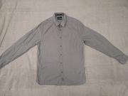 Szara elegancka wzorzysta koszula White Stuff Slim Fit S jak nowa