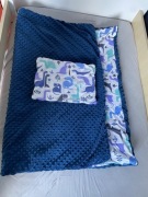 Minky kołdra i poduszka LiLo