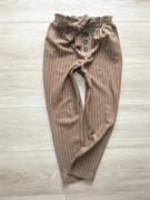 Stradivarius * brązowe spodnie cygaretki alladynki pumpy 7/8 * 36 S