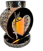 Znicz Witraż Serce Premium fotowoltaiczny