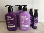 Zestaw 5 produktów do włosów PROSALON PROFESJONALNY SLEEK & GLOSSY