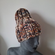 czapka wełna merino, handmade, beanie